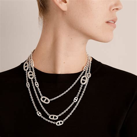 collier hermes chaine|hermes necklaces for women.